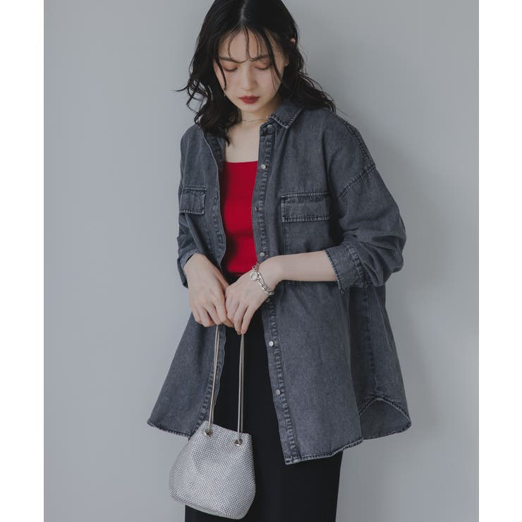 デニムビッグシャツジャケット | 210nouve | 詳細画像3 