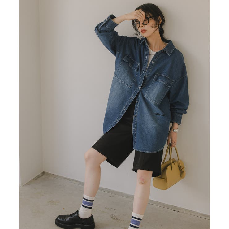 デニムビッグシャツジャケット | 210nouve | 詳細画像34 