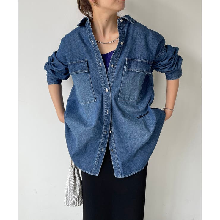 デニムビッグシャツジャケット | 210nouve | 詳細画像37 