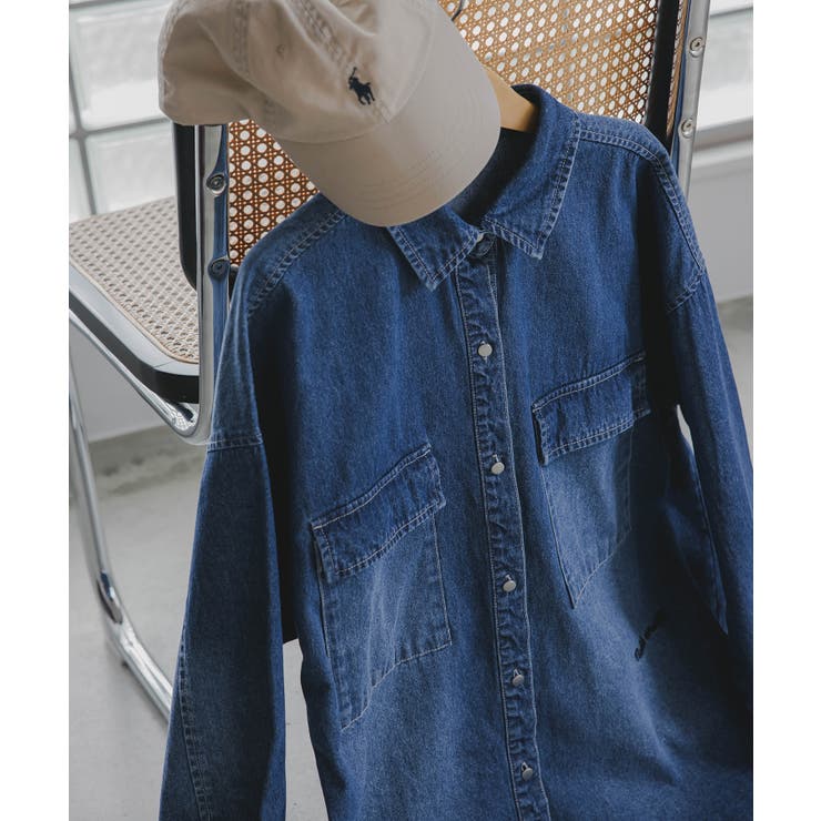 デニムビッグシャツジャケット | 210nouve | 詳細画像39 