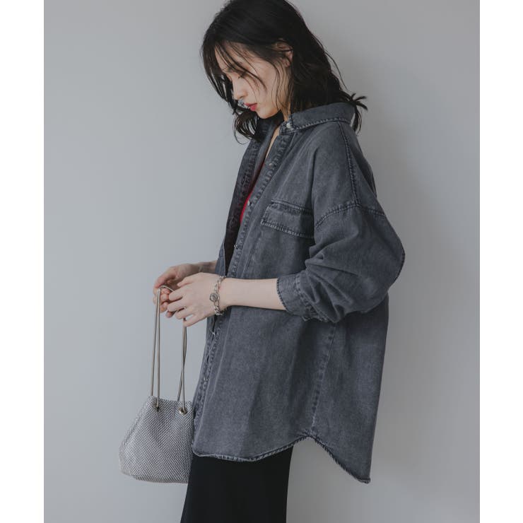 デニムビッグシャツジャケット | 210nouve | 詳細画像5 