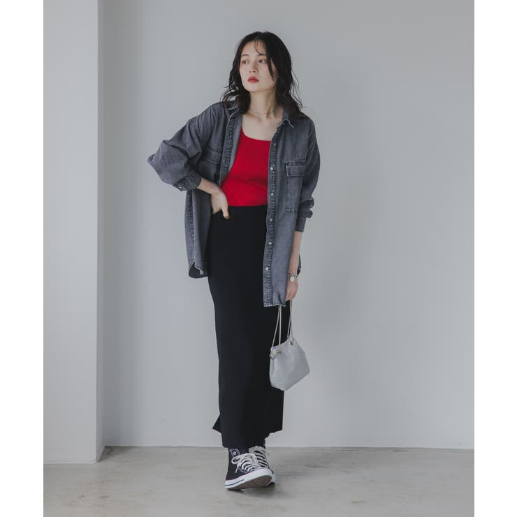 デニムビッグシャツジャケット | 210nouve | 詳細画像6 