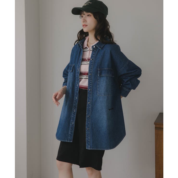 ブリーチ | デニムビッグシャツジャケット | 210nouve