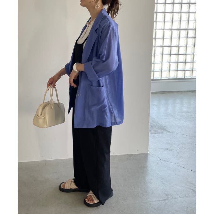 シアーテーラードジャケット | 210nouve | 詳細画像11 