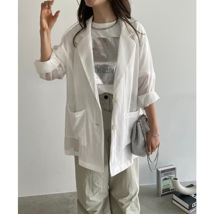 シアーテーラードジャケット | 210nouve | 詳細画像4 