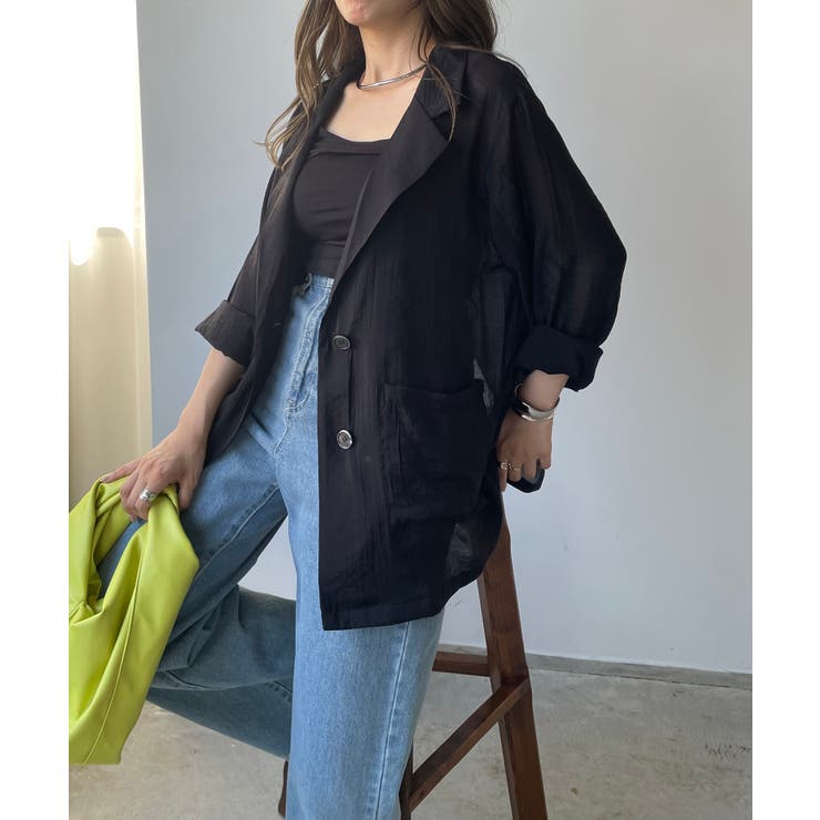 シアーテーラードジャケット | 210nouve | 詳細画像8 