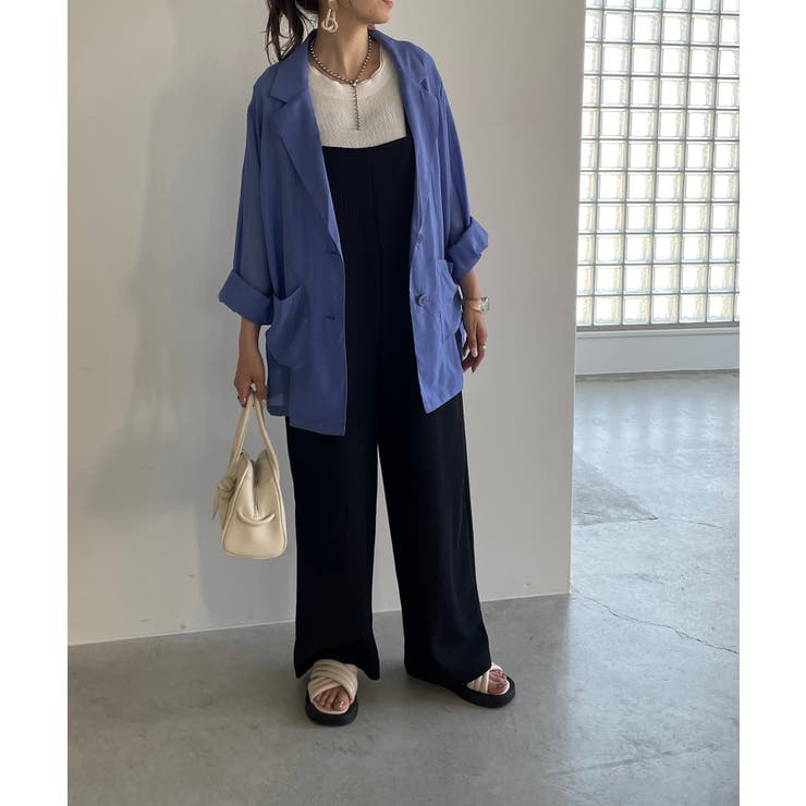 シアーテーラードジャケット | 210nouve | 詳細画像9 