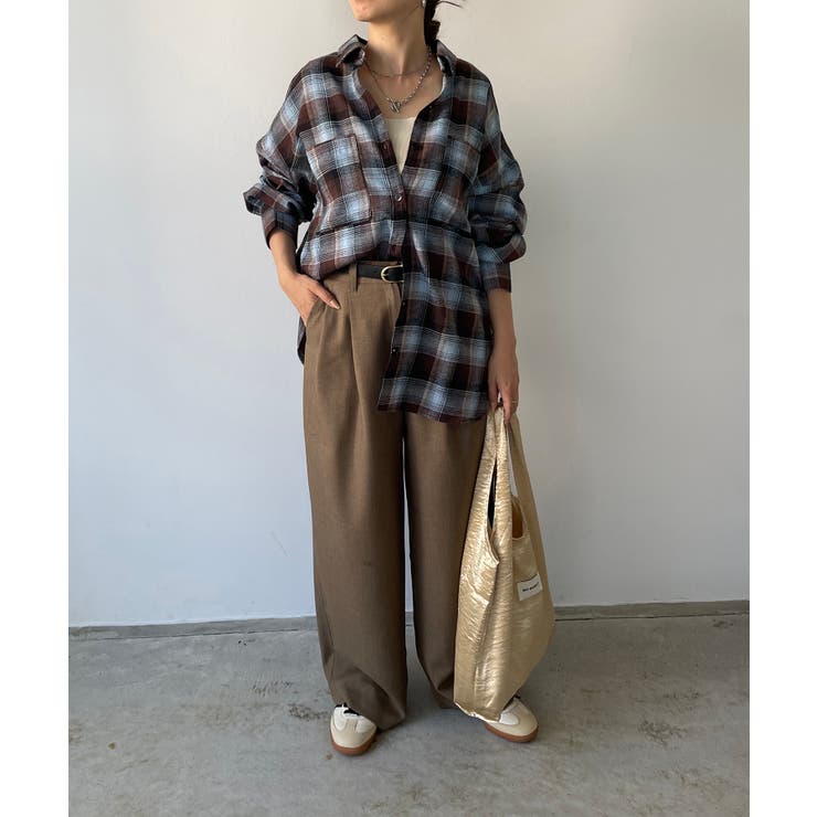 オンブレチェック オーバーサイズ シャツ ジャケット | 210nouve | 詳細画像22