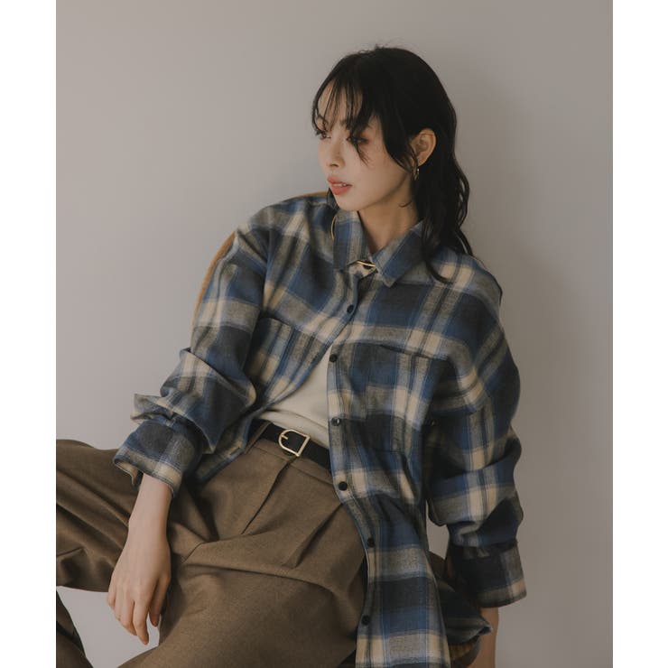 オンブレチェック オーバーサイズ シャツ ジャケット | 210nouve | 詳細画像24