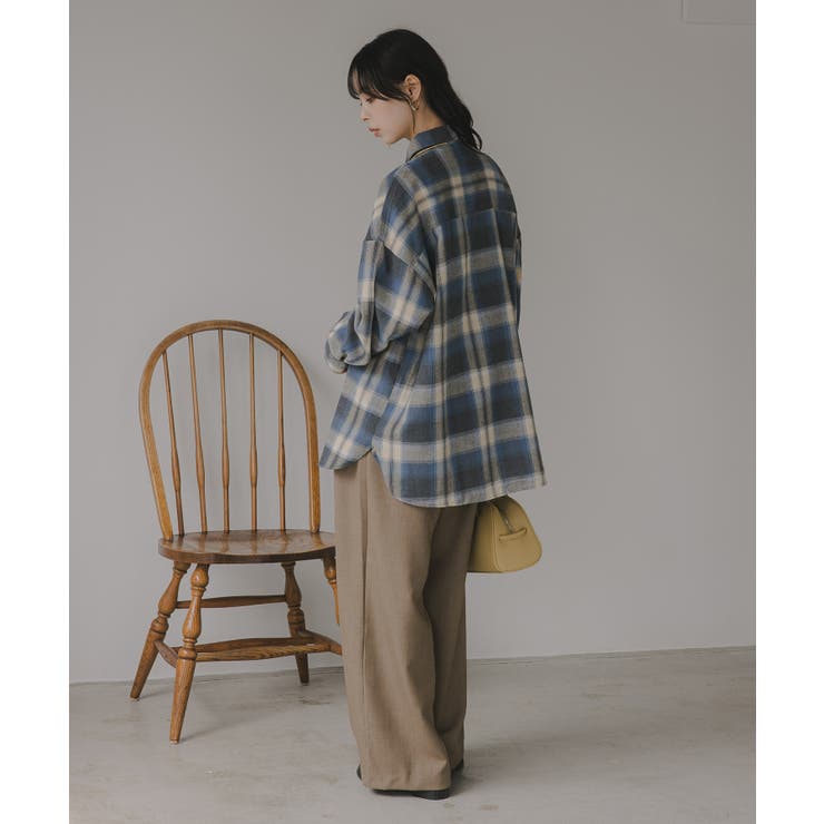 オンブレチェック オーバーサイズ シャツ ジャケット | 210nouve | 詳細画像27