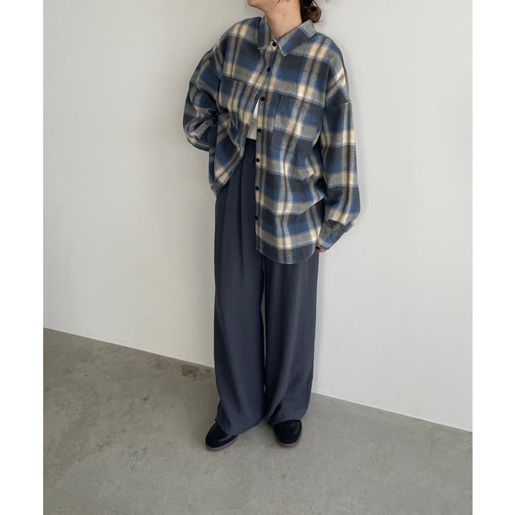 オンブレチェック オーバーサイズ シャツ ジャケット | 210nouve | 詳細画像29