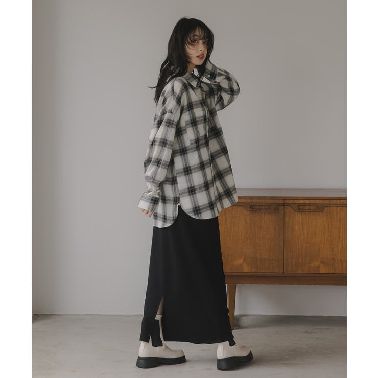 オンブレチェック オーバーサイズ シャツ ジャケット | 210nouve | 詳細画像6