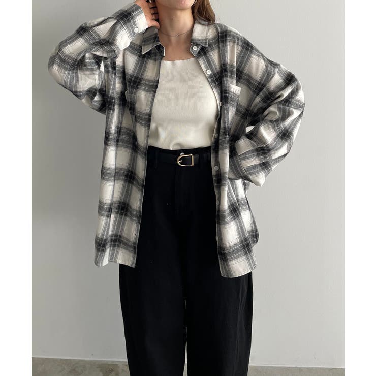 オンブレチェック オーバーサイズ シャツ ジャケット | 210nouve | 詳細画像7