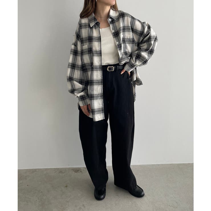 オンブレチェック オーバーサイズ シャツ ジャケット | 210nouve | 詳細画像8
