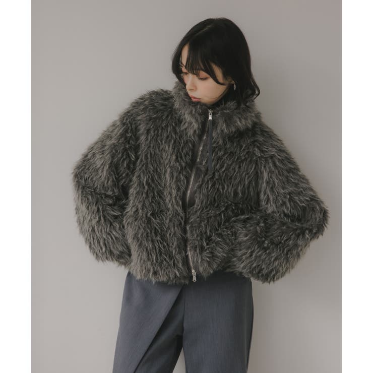 シープファー スタンドカラー ブルゾン[品番：KTKW0010567]｜210nouve