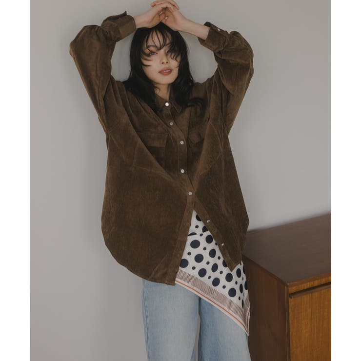 コーデュロイ オーバーサイズ シャツ ジャケット | 210nouve | 詳細画像10