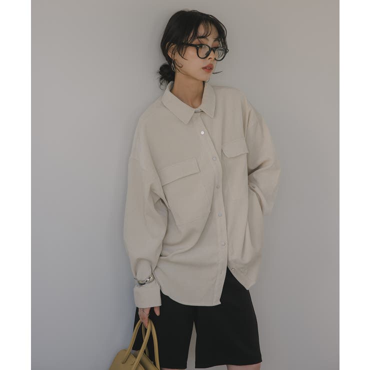 コーデュロイ オーバーサイズ シャツ ジャケット | 210nouve | 詳細画像16