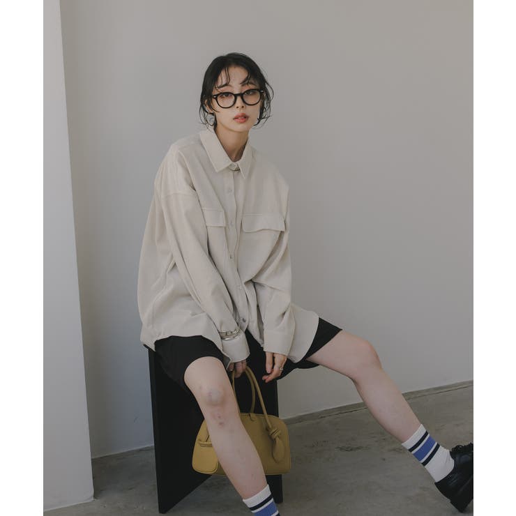 コーデュロイ オーバーサイズ シャツ ジャケット | 210nouve | 詳細画像18