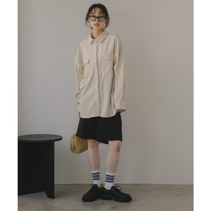 コーデュロイ オーバーサイズ シャツ ジャケット | 210nouve | 詳細画像19