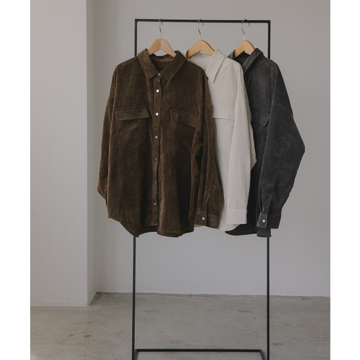 コーデュロイ オーバーサイズ シャツ ジャケット | 210nouve | 詳細画像21