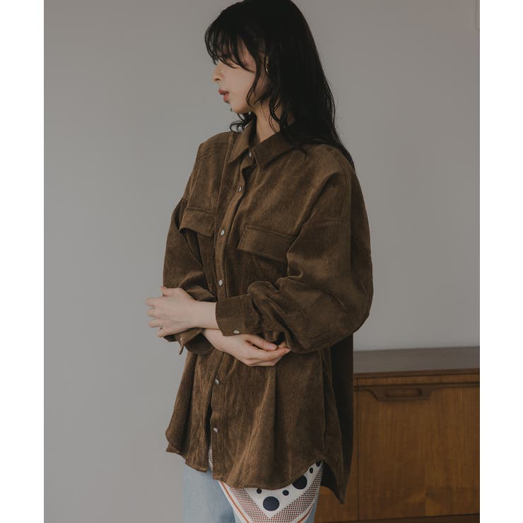 コーデュロイ オーバーサイズ シャツ ジャケット | 210nouve | 詳細画像9
