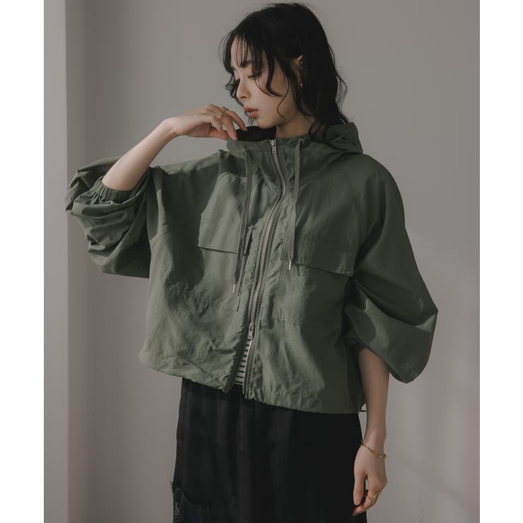 カーキ | グログランショートマンパー | 210nouve