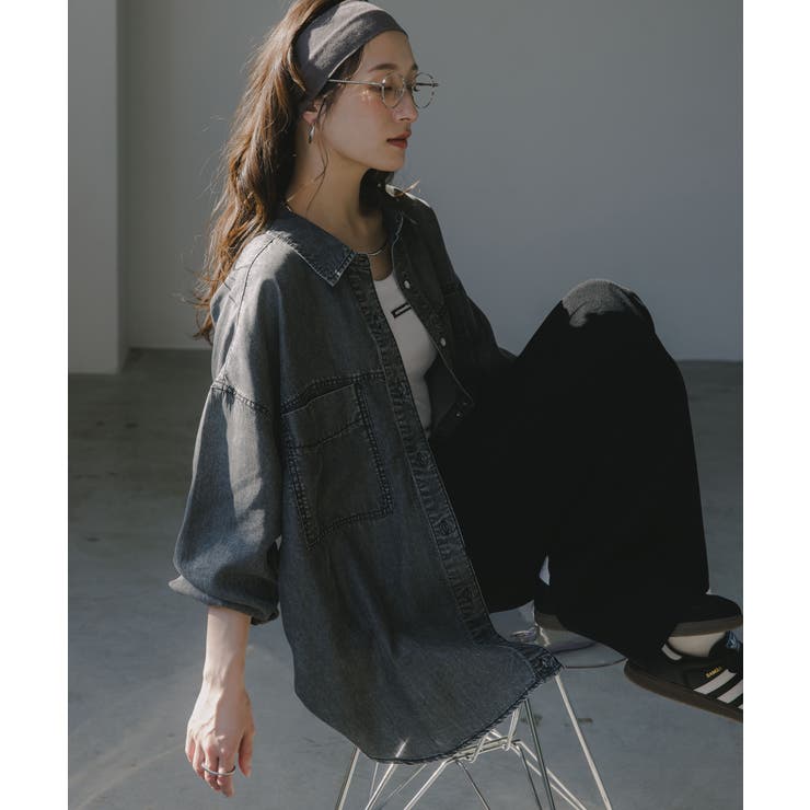 テンセルデニムシャツ | 210nouve | 詳細画像7 