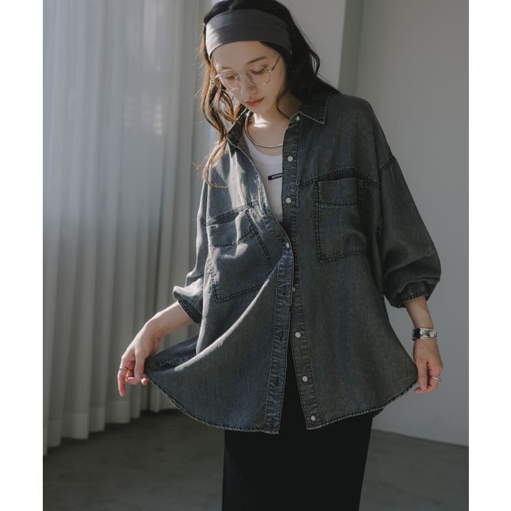 テンセルデニムシャツ | 210nouve | 詳細画像8 