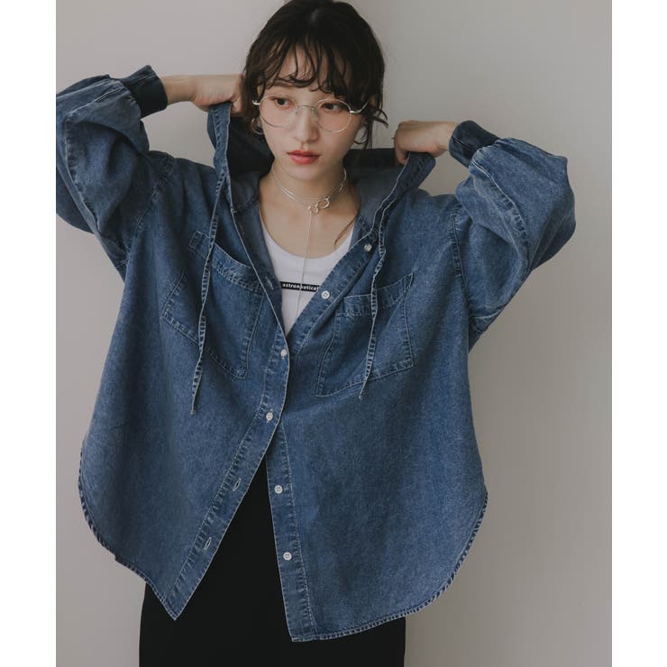 テンセルデニムパーカーシャツ | 210nouve | 詳細画像1 