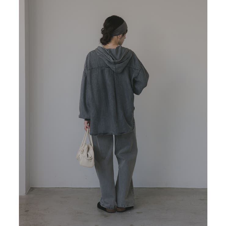 テンセルデニムパーカーシャツ | 210nouve | 詳細画像6 