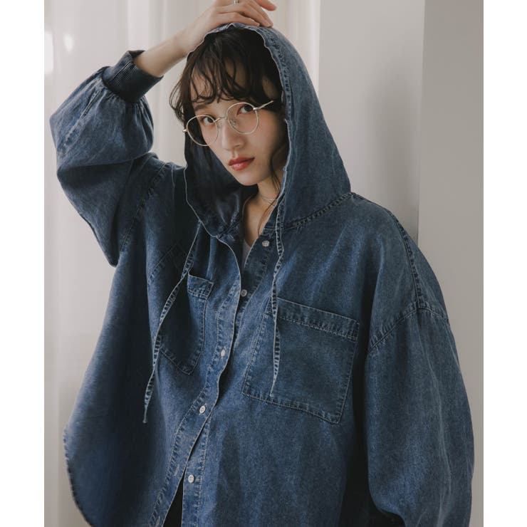 テンセルデニムパーカーシャツ | 210nouve | 詳細画像7 