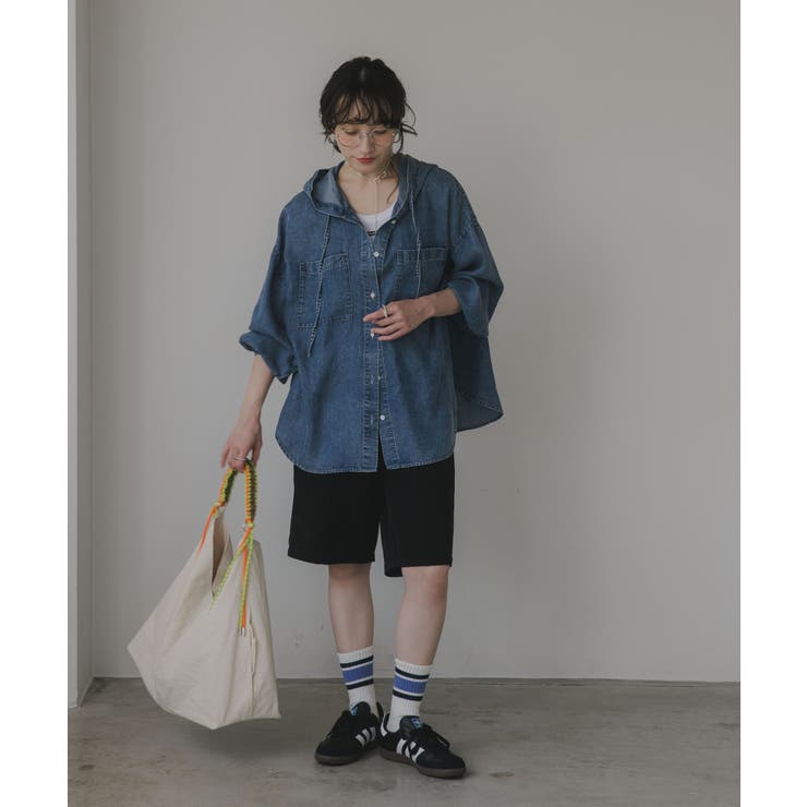 テンセルデニムパーカーシャツ | 210nouve | 詳細画像9 