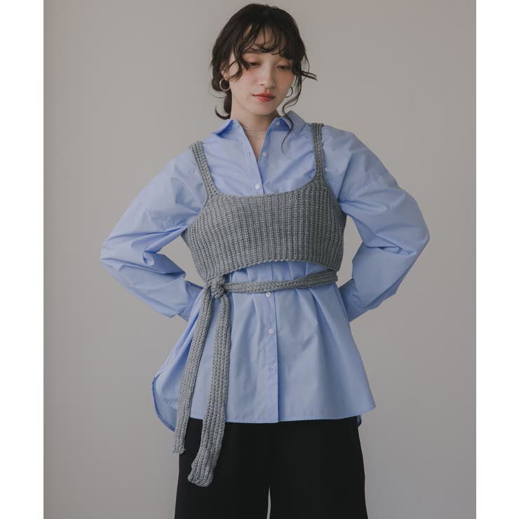 ライトブルー | ボリュームビッグシャツ | 210nouve