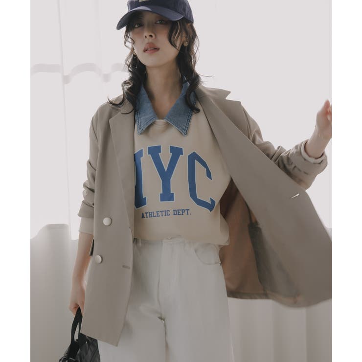 ベージュ | ダブルテーラードジャケット | 210nouve