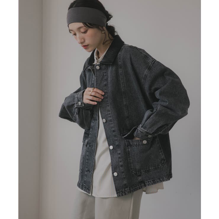 ブラック | デニムカバーオール | 210nouve