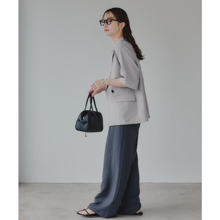 リネンライク半袖ジャケット | 210nouve | 詳細画像13 