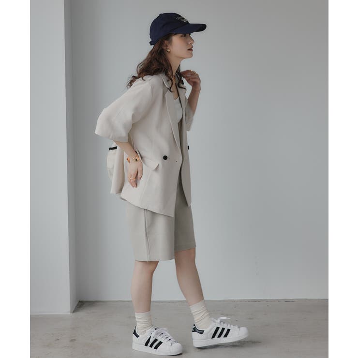 リネンライク半袖ジャケット | 210nouve | 詳細画像5 