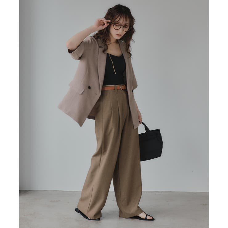 リネンライク半袖ジャケット | 210nouve | 詳細画像8 