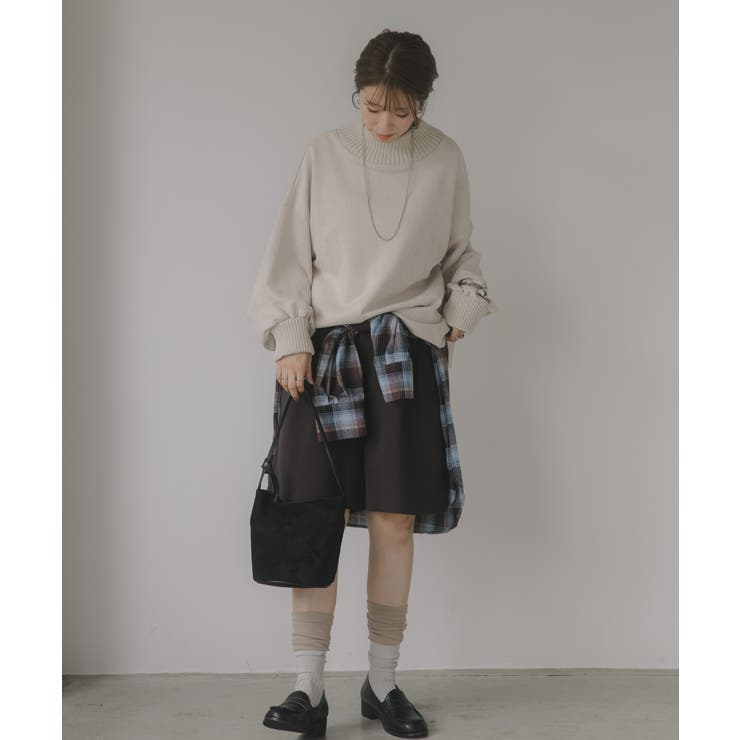 スエードハイネックプルオーバー | 210nouve | 詳細画像6 