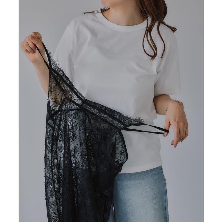 レースキャミレーヤードTシャツ | 210nouve | 詳細画像11 