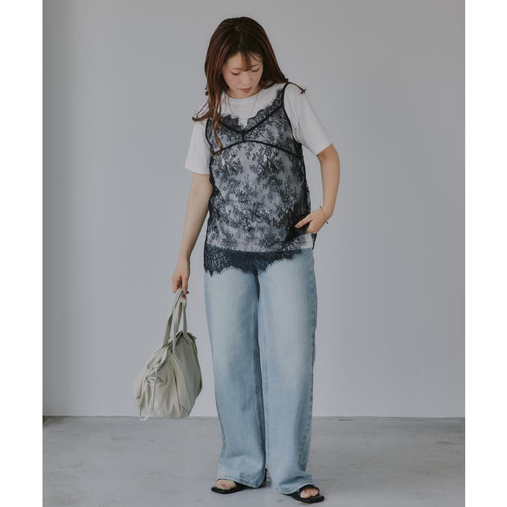 レースキャミレーヤードTシャツ | 210nouve | 詳細画像15 