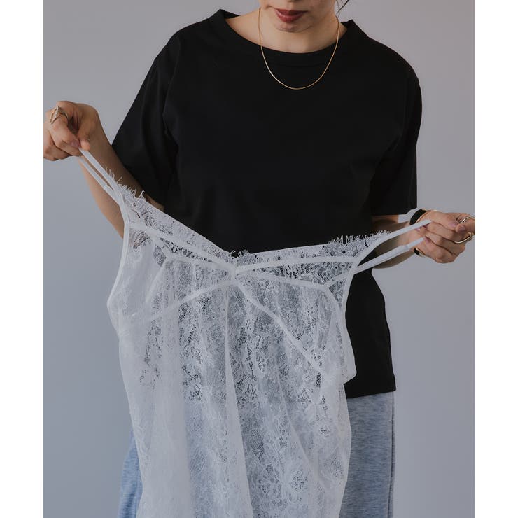 レースキャミレーヤードTシャツ | 210nouve | 詳細画像5 