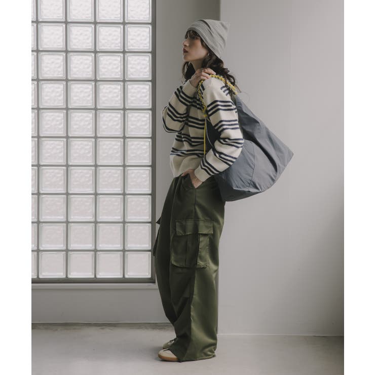 ラムタッチ ボーダー ポロニット | 210nouve | 詳細画像8 