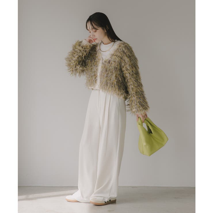 ループヤーン シャギー  カーディガン | 210nouve | 詳細画像12 