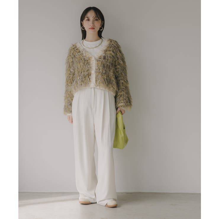 ループヤーン シャギー  カーディガン | 210nouve | 詳細画像13 