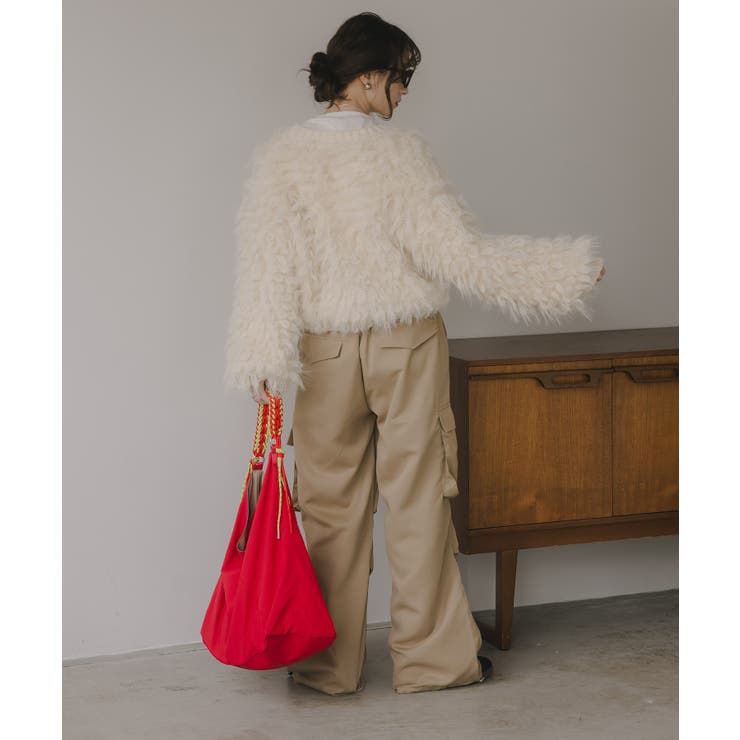 ループヤーン シャギー  カーディガン | 210nouve | 詳細画像16 