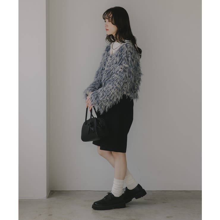 ループヤーン シャギー  カーディガン | 210nouve | 詳細画像3 