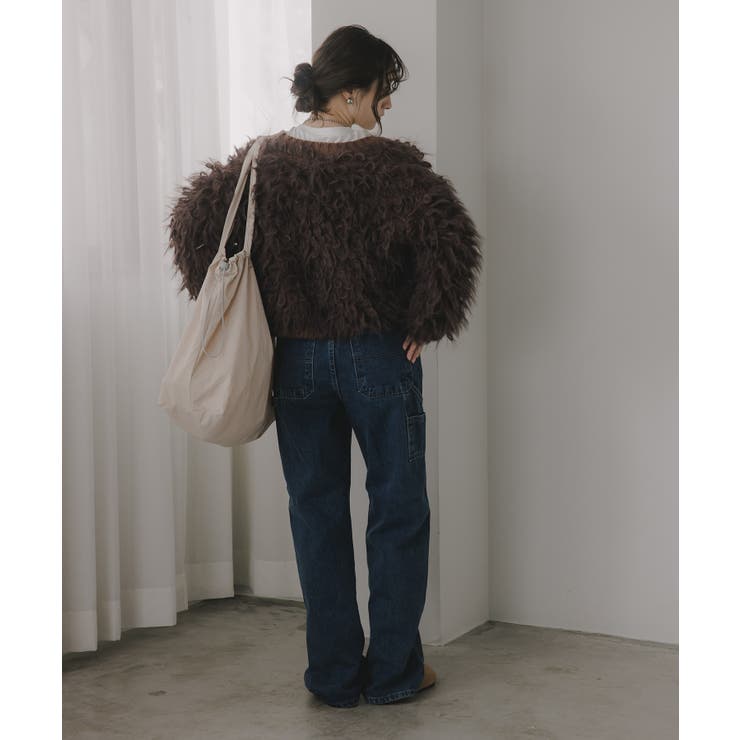 ループヤーン シャギー  カーディガン | 210nouve | 詳細画像8 