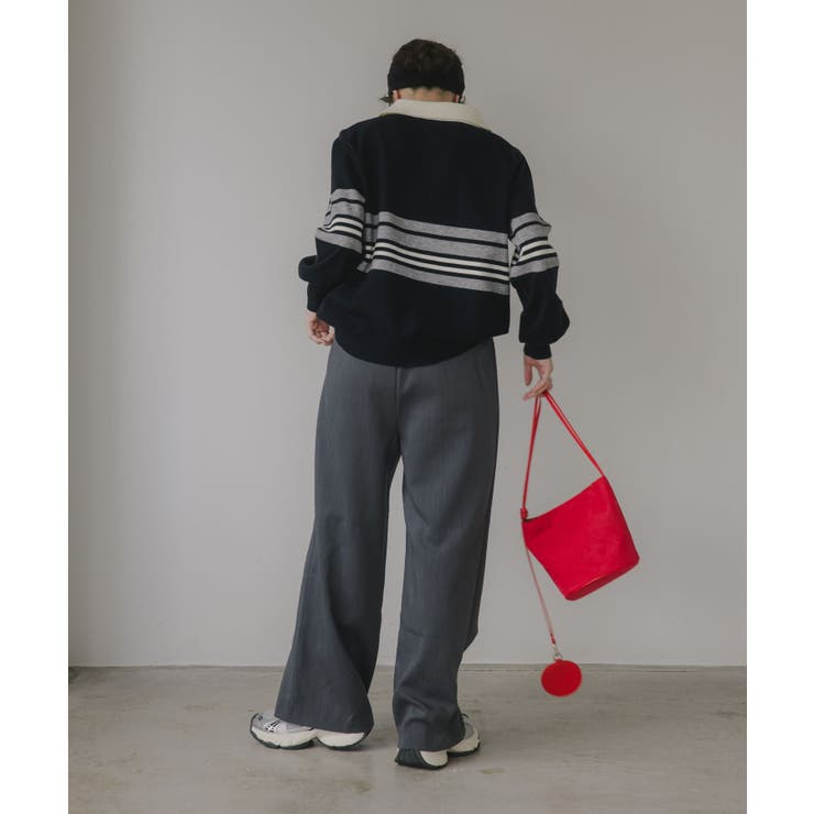 マルチボーダー ポロ襟 ニット | 210nouve | 詳細画像5 