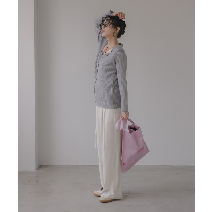 レイヤード バイカラー ニット カーディガン | 210nouve | 詳細画像13 